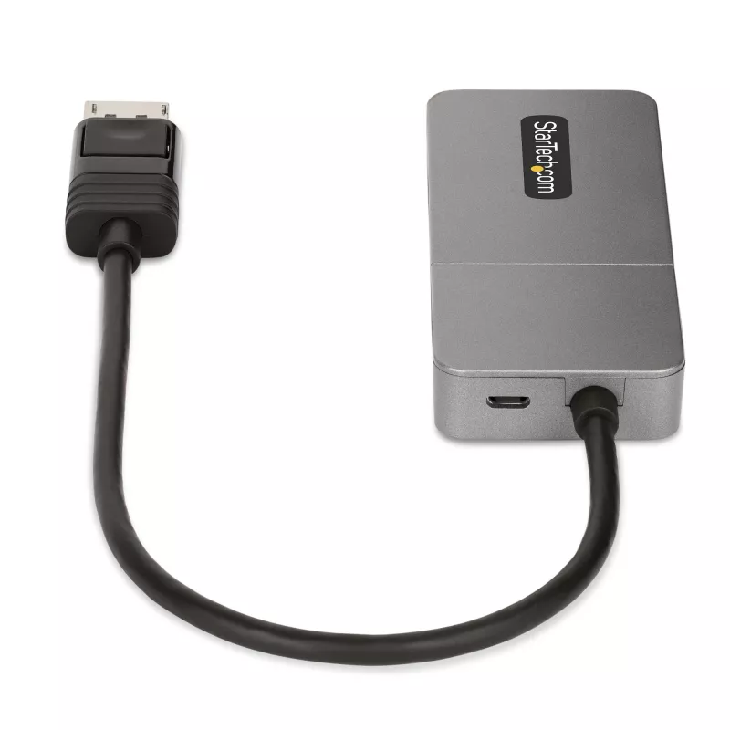 StarTech.com 3-pordiline MST-jaotur – DisplayPort 3× HDMI-ks, kolm 4K 60 Hz monitori, DP 1.4 mitme monitori videoadapter, 30 cm sisseehitatud kaabel, USB-toide, ainult Windows