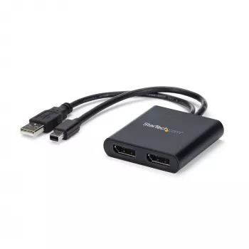 StarTech.com 2-pordiline mitme monitori adapter - Mini DisplayPort 2x DisplayPort MST jaotur - Dual 4K 30Hz - Video splitter laiendatud töölauarežiimi jaoks ainult Windowsi arvutitel - mDP 1.2 2x DP