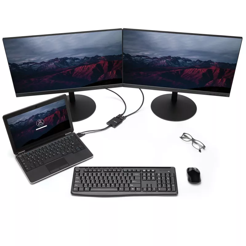 StarTech.com 2-pordiline mitme monitori adapter - Mini DisplayPort 2x DisplayPort MST jaotur - Dual 4K 30Hz - Video splitter laiendatud töölauarežiimi jaoks ainult Windowsi arvutitel - mDP 1.2 2x DP