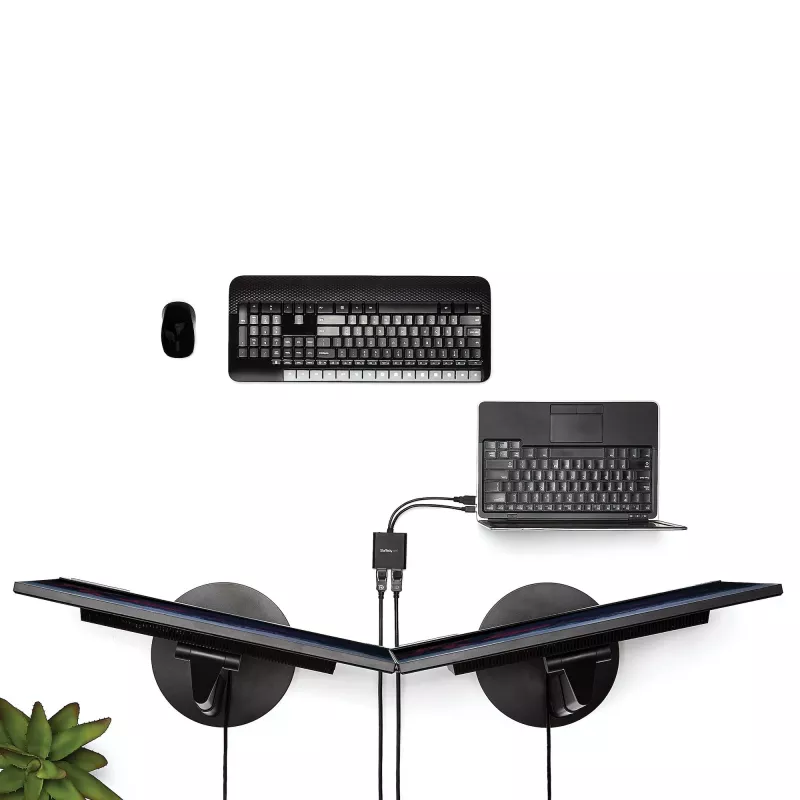 StarTech.com 2-pordiline mitme monitori adapter - Mini DisplayPort 2x DisplayPort MST jaotur - Dual 4K 30Hz - Video splitter laiendatud töölauarežiimi jaoks ainult Windowsi arvutitel - mDP 1.2 2x DP