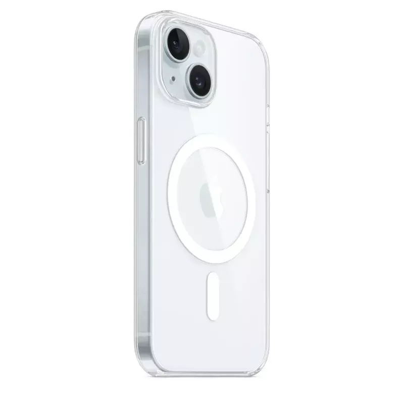 Apple iPhone 15 kaitsev ümbris, MagSafe, läbipaistev, PC, 6,1 tolline