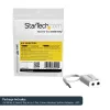 StarTech.com valge peakomplekti adapter peakomplektidele, millel on eraldi kõrvaklappide / mikrofoni pistikud - 3,5 mm 4-kontaktiline kuni 2x 3-kontaktiline 3,5 mm M/F