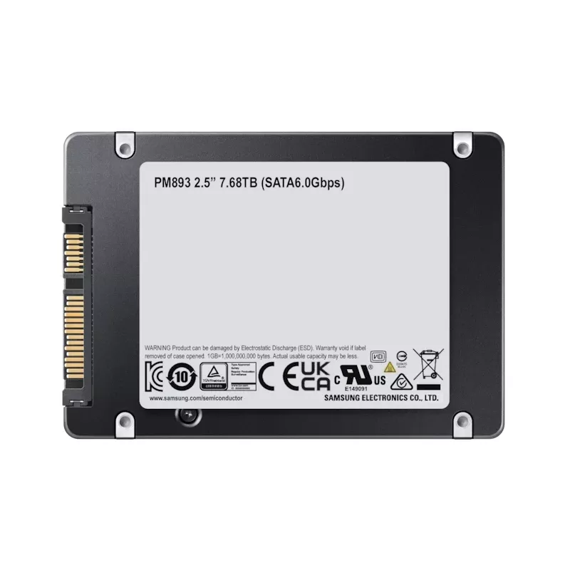 Samsung PM893 7,68 TB 2,5-tolline Serial ATA III V-NAND TLC