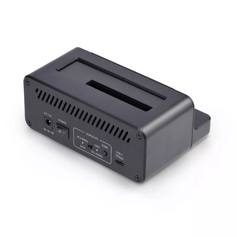 StarTech.com M.2 NVMe 2,5/3,5-tollise SATA-kõvakettadublikaator, kahe pesaga eraldiseisev SSD-kloonija/kettadokk, kahesuunaline NVMe–SATA / SATA–NVMe, kuni 27 GB/min, TAA
