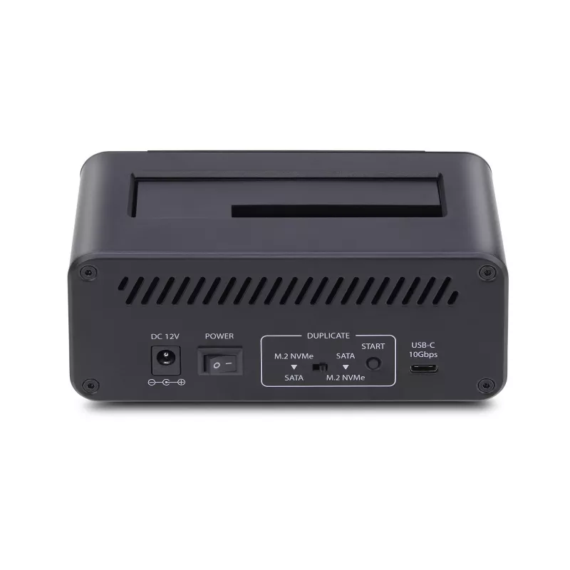 StarTech.com M.2 NVMe 2,5/3,5-tollise SATA-kõvakettadublikaator, kahe pesaga eraldiseisev SSD-kloonija/kettadokk, kahesuunaline NVMe–SATA / SATA–NVMe, kuni 27 GB/min, TAA