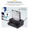 StarTech.com M.2 NVMe 2,5/3,5-tollise SATA-kõvakettadublikaator, kahe pesaga eraldiseisev SSD-kloonija/kettadokk, kahesuunaline NVMe–SATA / SATA–NVMe, kuni 27 GB/min, TAA