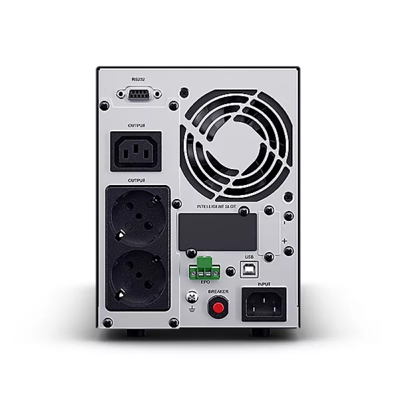 Katkematu toiteallikas CYBERPOWER OLS1000EA, võrgus topeltmuundamine, 1 kVA/900 W, 3× IEC C13 pistikupesa, puhas siinus, LCD, torn