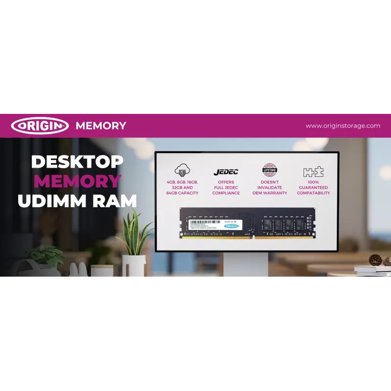 Origin Storage 16GB DDR5 4800MHz UDIMM 1Rx8 Non-ECC 1.1V