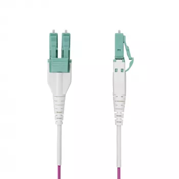StarTech.com 3m (10ft) LC to LC (UPC) OM4 Multimode Fiber Optic kaabel, Erika Violet, 50/125µm, 40G/100G, LOMMF/VCSEL, Uniboot Fiber Jumper Cord, OFNR Riser Rated