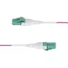 StarTech.com 3m (10ft) LC to LC (UPC) OM4 Multimode Fiber Optic kaabel, Erika Violet, 50/125µm, 40G/100G, LOMMF/VCSEL, Uniboot Fiber Jumper Cord, OFNR Riser Rated
