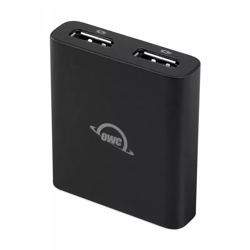 OWC Thunderbolt Dual DisplayPort Adapter USB graafikaadapter 7680 x 4320 pikslit Must