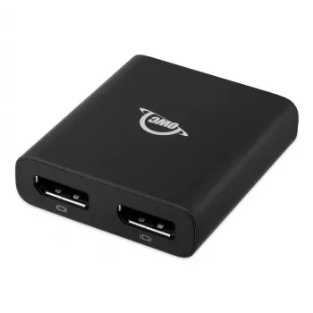 OWC Thunderbolt Dual DisplayPort Adapter USB graafikaadapter 7680 x 4320 pikslit Must