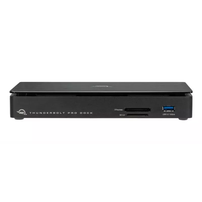 OWC Thunderbolt Pro Dock Juhtmega Thunderbolt 3 Must 85W Toiteedastus 40 Gbit/s