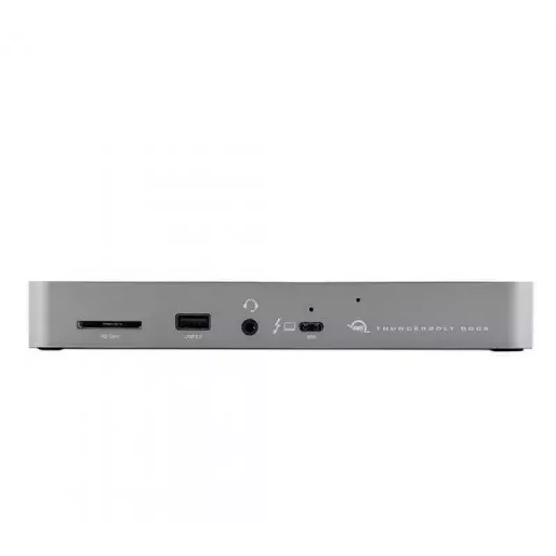 OWC Thunderbolt 4 juhtmega dokk must hall 3,5 mm Ethernet 1000 Mbit/s