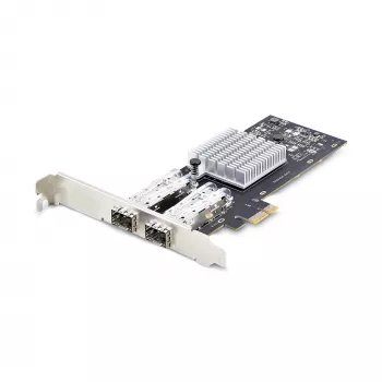 StarTech.com 2-Port GbE SFP võrgukaart, PCIe 2.0 x1, Intel I350-AM2 2x 1GbE kontroller, 1000BASE Copper/Fiber Optic, kahe pordiga Gigabit Ethernet NIC, töölaud/server tagalaplaadid - ühildub Windowsi ja Linuxiga