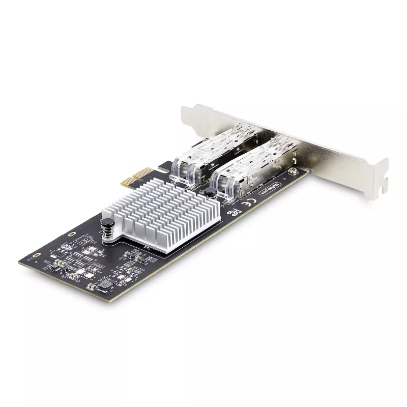 StarTech.com 2-Port GbE SFP võrgukaart, PCIe 2.0 x1, Intel I350-AM2 2x 1GbE kontroller, 1000BASE Copper/Fiber Optic, kahe pordiga Gigabit Ethernet NIC, töölaud/server tagalaplaadid - ühildub Windowsi ja Linuxiga