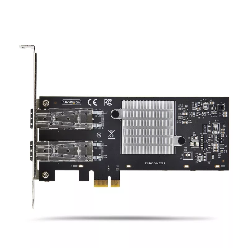 StarTech.com 2-Port GbE SFP võrgukaart, PCIe 2.0 x1, Intel I350-AM2 2x 1GbE kontroller, 1000BASE Copper/Fiber Optic, kahe pordiga Gigabit Ethernet NIC, töölaud/server tagalaplaadid - ühildub Windowsi ja Linuxiga