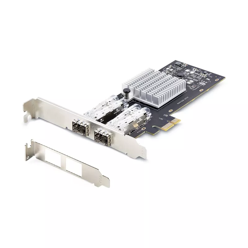 StarTech.com 2-Port GbE SFP võrgukaart, PCIe 2.0 x1, Intel I350-AM2 2x 1GbE kontroller, 1000BASE Copper/Fiber Optic, kahe pordiga Gigabit Ethernet NIC, töölaud/server tagalaplaadid - ühildub Windowsi ja Linuxiga