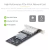 StarTech.com 4-Pordiga GbE SFP võrgukaart, PCIe 2.0 x2 (ühildub x4, x8, x16), Intel I350-AM4 4x 1GbE kontroller, 1000BASE vask/kiudoptika, lauaarvuti/serveri neljapordiline gigabitine Etherneti võrguliides - Windows ja Linux