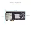 StarTech.com 4-Pordiga GbE SFP võrgukaart, PCIe 2.0 x2 (ühildub x4, x8, x16), Intel I350-AM4 4x 1GbE kontroller, 1000BASE vask/kiudoptika, lauaarvuti/serveri neljapordiline gigabitine Etherneti võrguliides - Windows ja Linux