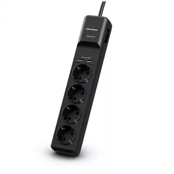 CyberPower P0420SUD0-DE liigpingekaitse must 4 vahelduvvoolupesa 200–250 V 1,8 m