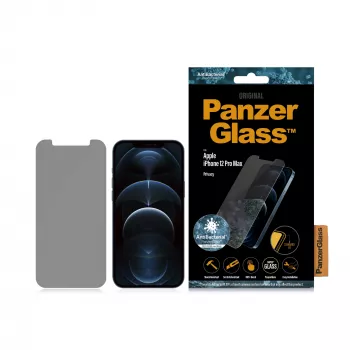 Ekraanikaitse PanzerGlass Apple iPhone 12 Pro Max jaoks, karastatud klaas + PET, privaatsusfilter, 6,7 tolli