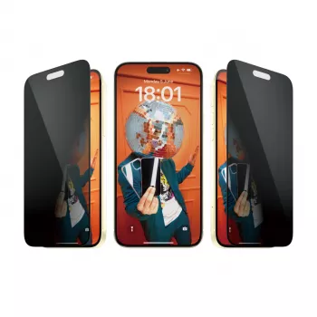 PanzerGlass® privaatsuskile iPhone 15 Plus | Ultra-Wide Fit koos EasyAligneriga