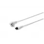 Microconnect PE010818W toitekaabel valge 1,8 m, pistikutüüp F, C5 ühendus