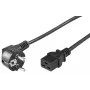 Microconnect PE07719005 toitekaabel Must 0,5 m CEE7/7 C19 pistikupesa