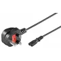 Microconnect PE090718 toitekaabel must 1.8 m Toitepistik tüüp G C7 sidur