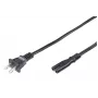 Microconnect PE110718 toitekaabel Must 1,8 m Toitepistik tüüp A C7 pistikupesa