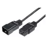 Microconnect PE141505 toitekaabel Must 0,5 m C20 pistik C19 pistik