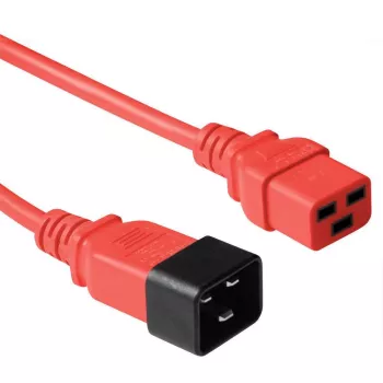 Microconnect PE2019R18 toitekaabel Punane 1,8 m C20 pistik C19 pesa