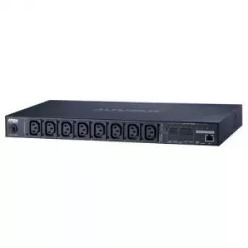 ATEN 1U 10A 8 väljundiga lülitatav + mõõdetav PDU + tasuta Eco PDU haldustarkvara