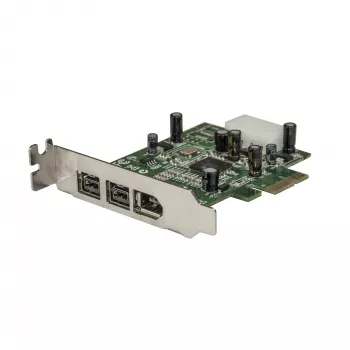 StarTech.com 3-pordiline 2b 1a madala profiiliga 1394 PCI Express FireWire-kaardi adapter
