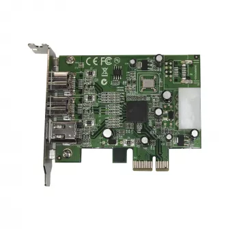 StarTech.com 3-pordiline 2b 1a madala profiiliga 1394 PCI Express FireWire-kaardi adapter