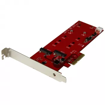 StarTech.com 2x M.2 SATA SSD kontrollerkaart - PCIe