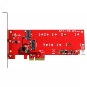 StarTech.com 2x M.2 SATA SSD kontrollerkaart - PCIe