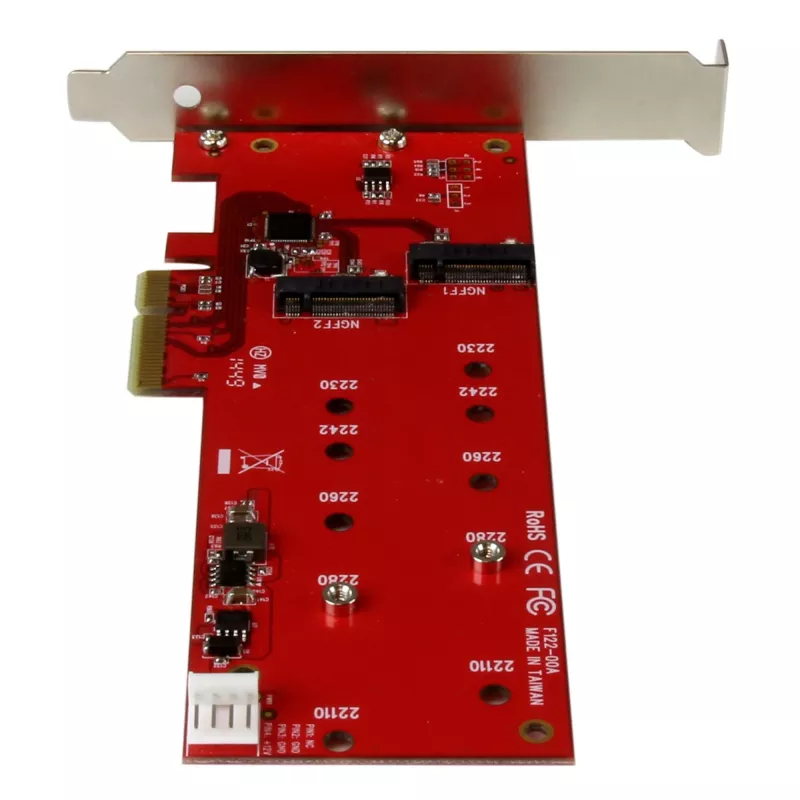 StarTech.com 2x M.2 SATA SSD kontrollerkaart - PCIe