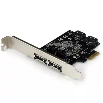 StarTech.com 2 pordiga PCI Express SATA 6 Gbps eSATA kontrollerkaart – kahe pordiga PCIe SATA III kaart – 2 sisemist/2 välist