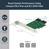 StarTech.com 3-pordiline M.2 SSD (NGFF) adapterkaart - 1 x PCIe (NVMe) M.2, 2 x SATA III M.2 - PCIe 3.0