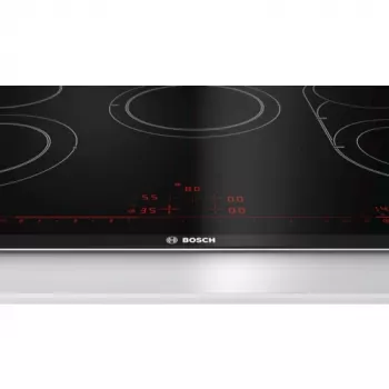 Bosch Serie 8 PKM875DP1D pliit Must, Roostevaba teras Sisseehitatud Keraamiline pliit 5 tsooni