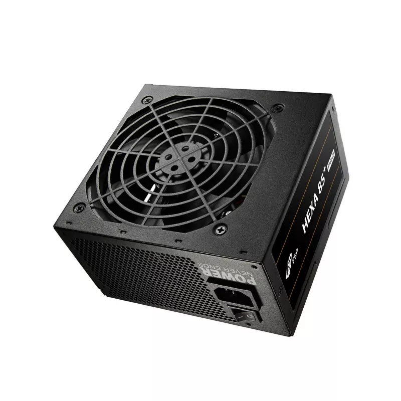 FSP HEXA 85+ PRO 350W toiteplokk ATX ATX2.5 Must, 350 W, 100 - 240 V, 50 - 60 Hz, 5 - 2 A, aktiivjahutus, 85 W