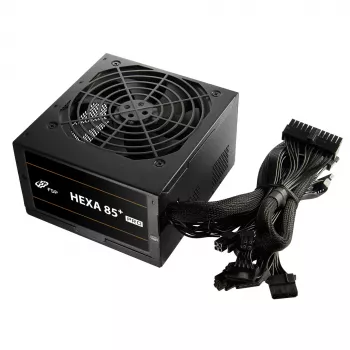 FSP HEXA 85+ PRO 350W toiteplokk ATX ATX2.5 Must, 350 W, 100 - 240 V, 50 - 60 Hz, 5 - 2 A, aktiivjahutus, 85 W