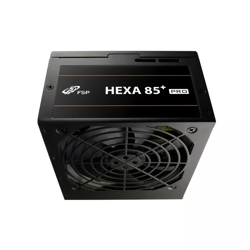 FSP HEXA 85+ PRO 350W toiteplokk ATX ATX2.5 Must, 350 W, 100 - 240 V, 50 - 60 Hz, 5 - 2 A, aktiivjahutus, 85 W