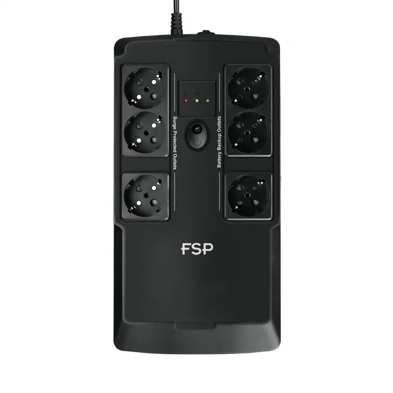 FSP NanoFit 600 katkematu toiteallikas (UPS) Ooterežiim (Offline) 0,6 kVA 360 W 6 vahelduvvoolu pistikupesa