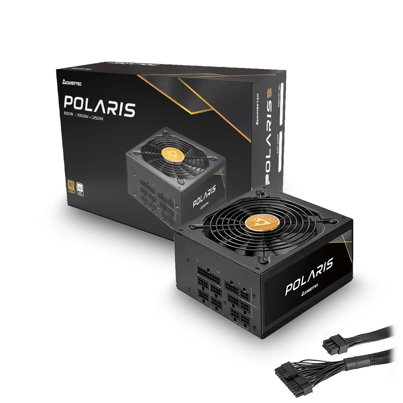 Chieftec Polaris PPS-1050FC toiteplokk 1050 W 20+4 pin ATX ATX Must