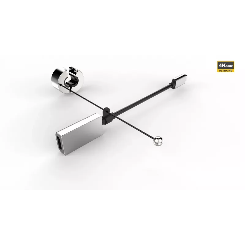 Vivolink PROADRING4S videokaabli adapter USB USB-C HDMI Must