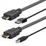Vivolink PRO HDMI koos USB 2.0 A/B (AMP) 2m 4096x2160 Must