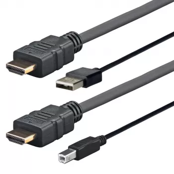 Vivolink PRO HDMI W/USB 2.0 A/B (AMP) kaabel 3m 4K Must